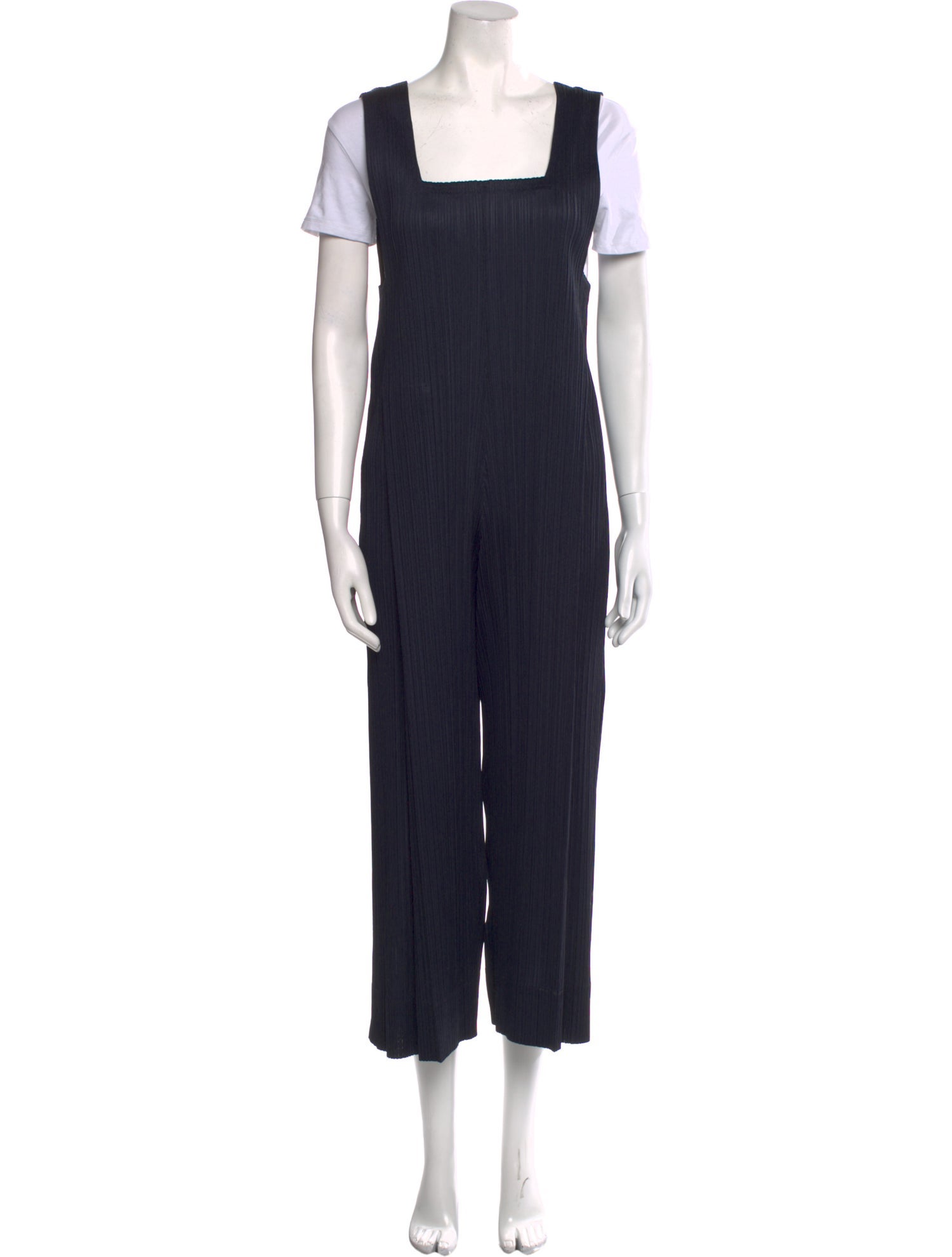 Pleats Please Issey Miyake Square Neckline Jumpsuit