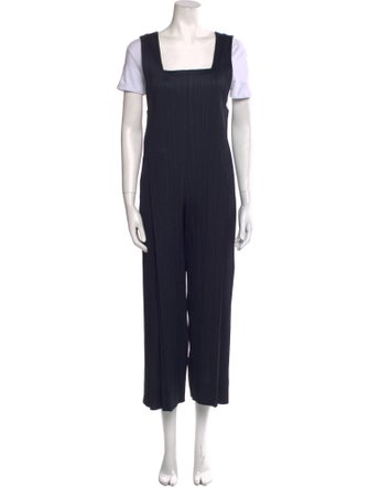 Pleats Please Issey Miyake Square Neckline Jumpsuit