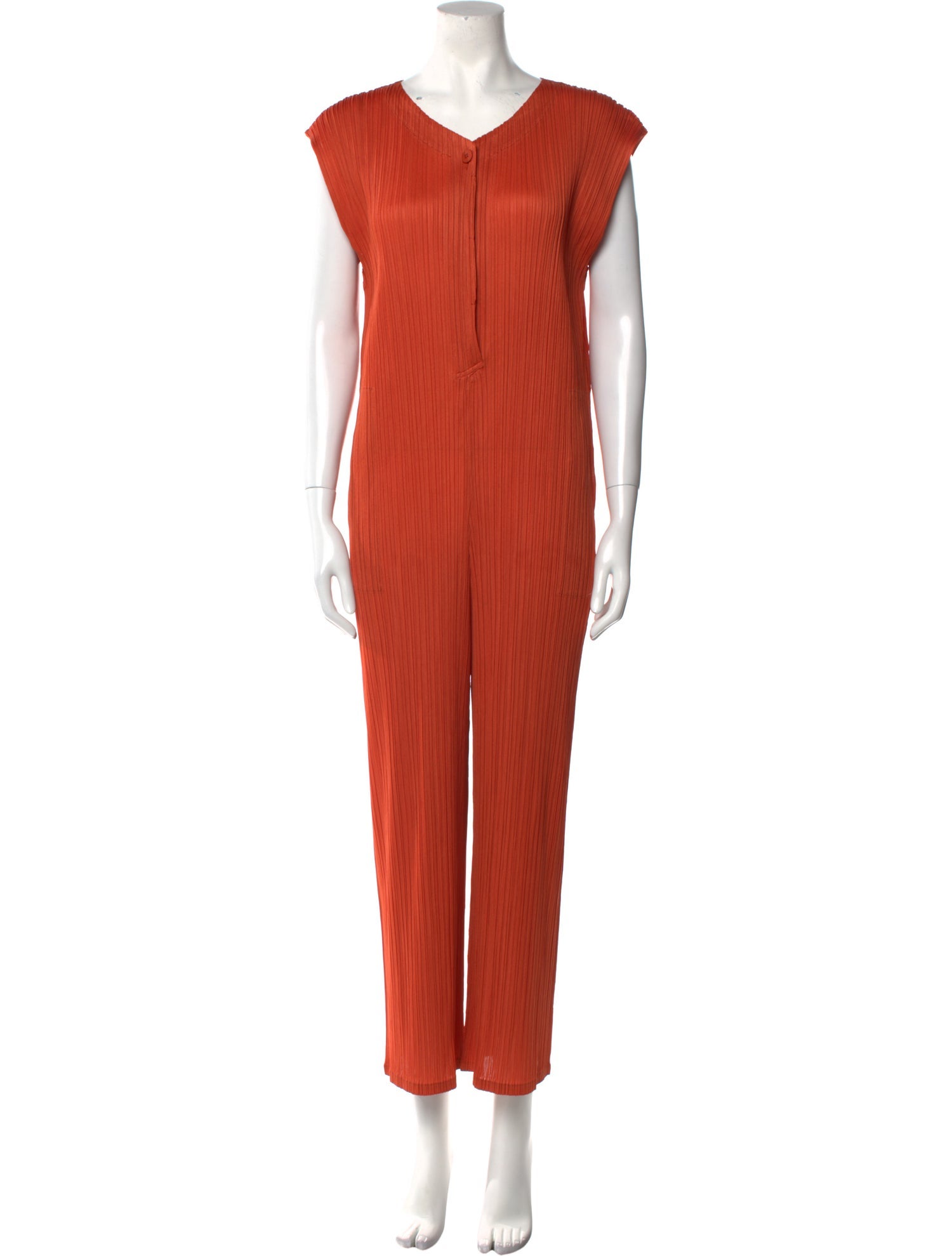 Pleats Please Issey Miyake Cowl Neck Jumpsuit