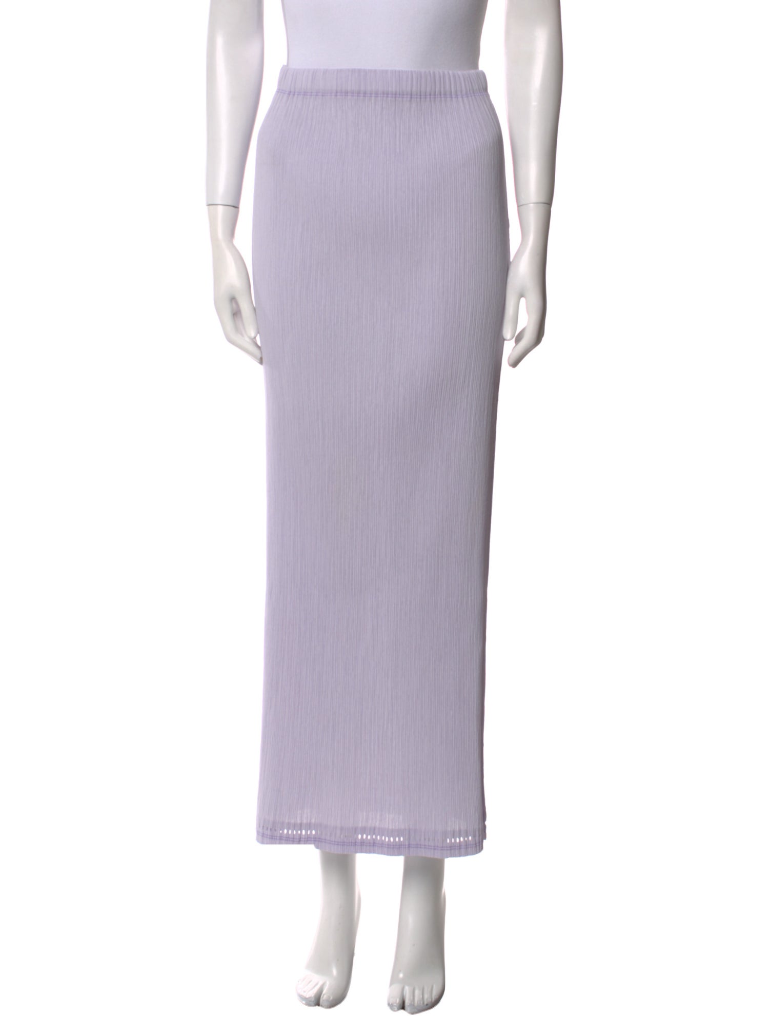 Pleats Please Issey Miyake Pleated Accents Midi Length Skirt