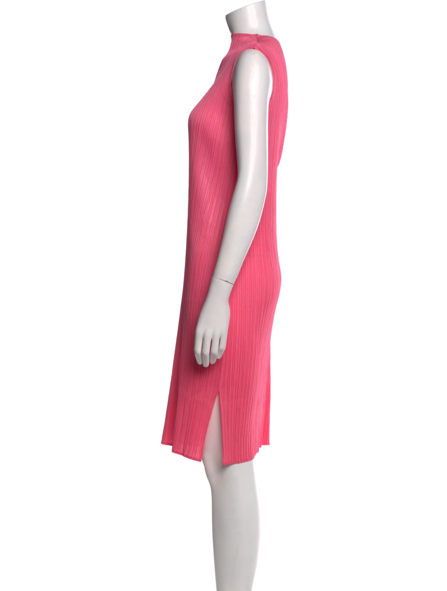 Pleats Please Issey Miyake Turtleneck Knee-Length Dress