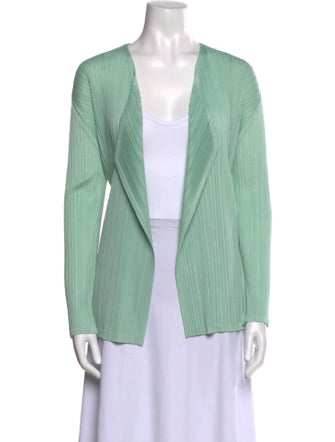 Pleats Please Issey Miyake Open Front Sweater