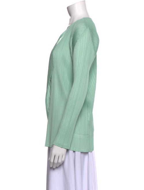 Pleats Please Issey Miyake Open Front Sweater