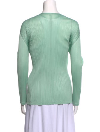Pleats Please Issey Miyake Open Front Sweater