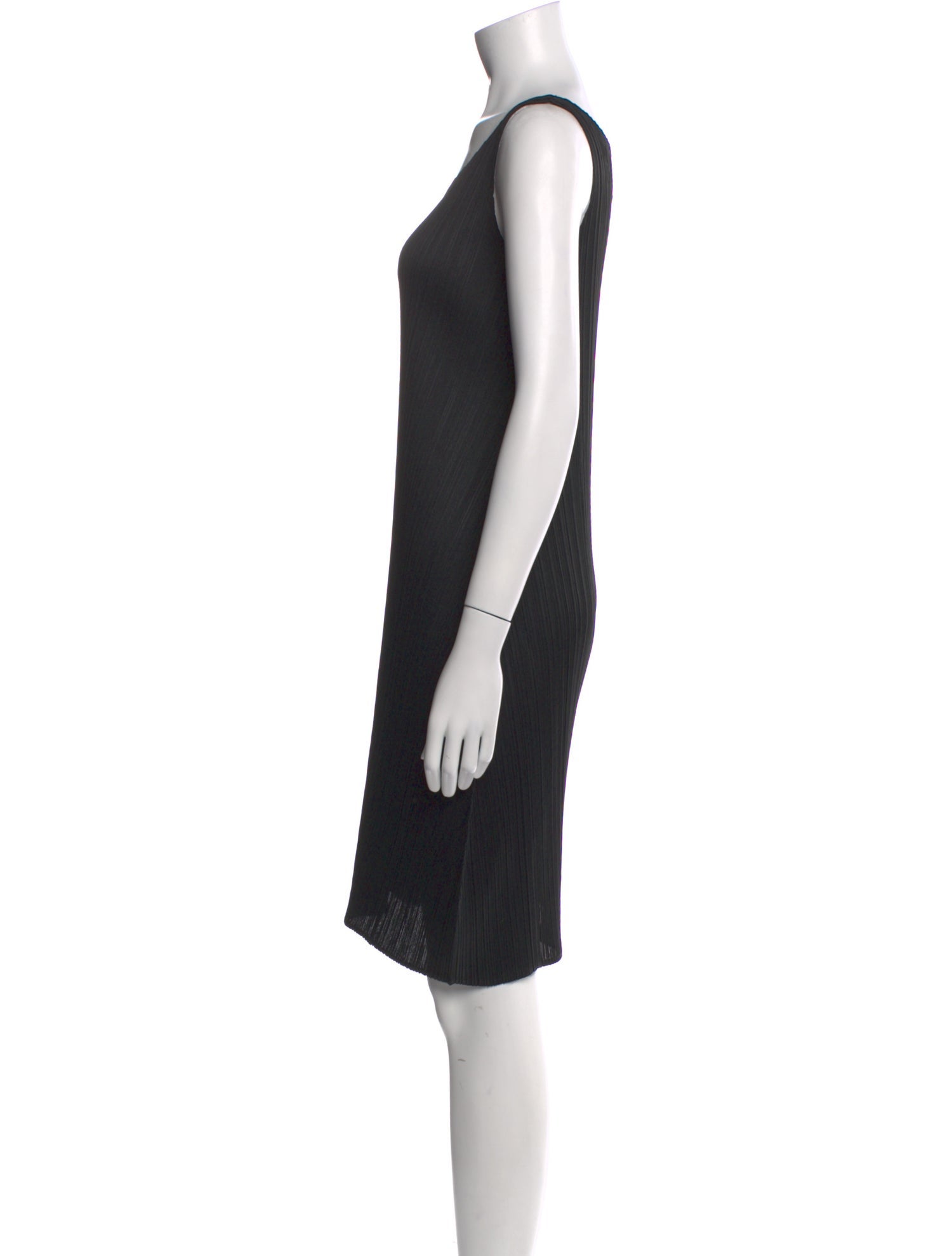 Pleats Please Issey Miyake Scoop Neck Knee-Length Dress