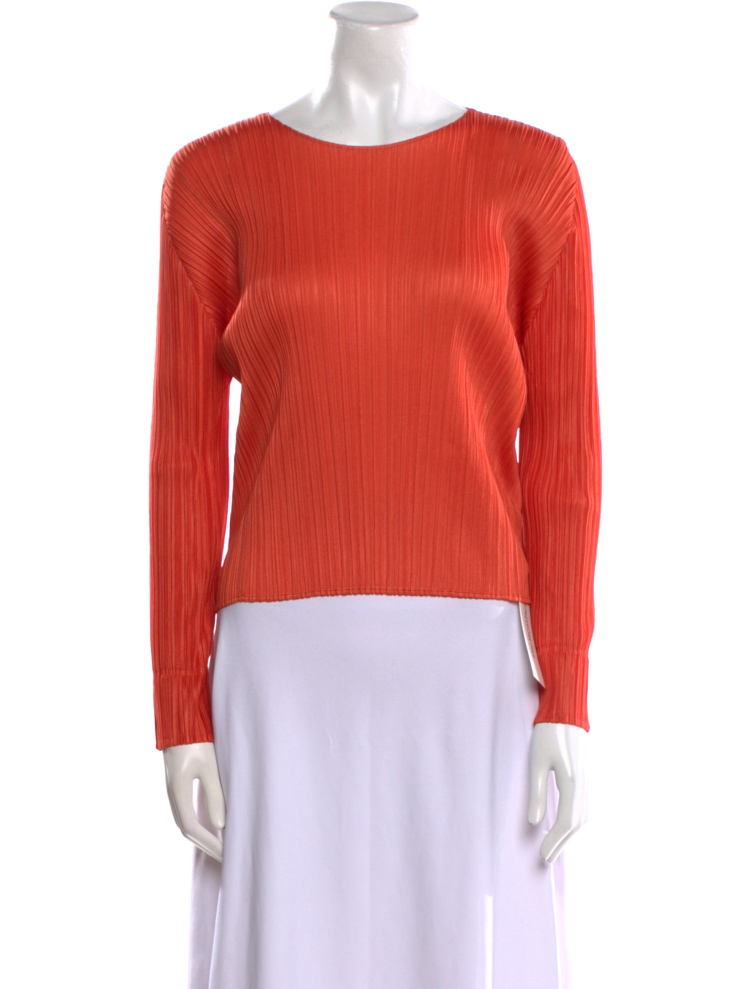 Pleats Please Issey Miyake Crew Neck Long Sleeve Top w/ Tags