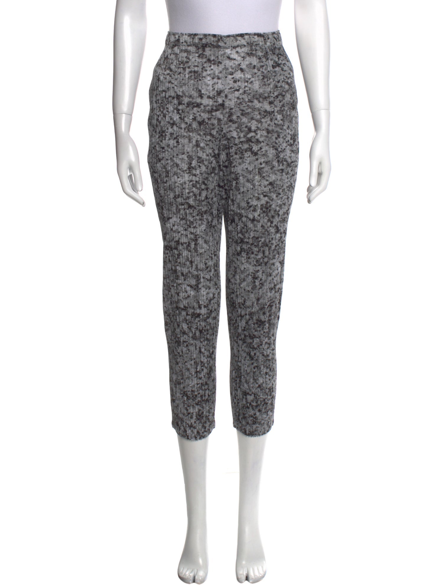 Pleats Please Issey Miyake Printed Skinny Leg Pants