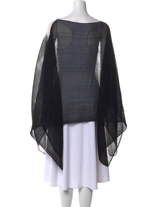 Pleats Please Issey Miyake Tie-Dye Print Bateau Neckline Sweater