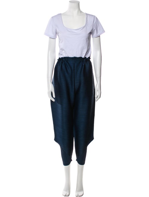 Pleats Please Issey Miyake Pleated Accents Short Set