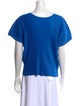 Pleats Please Issey Miyake Bateau Neckline Short Sleeve Top