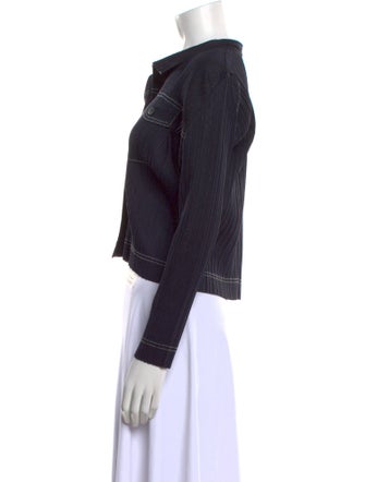 Pleats Please Issey Miyake Long Sleeve Crop Top