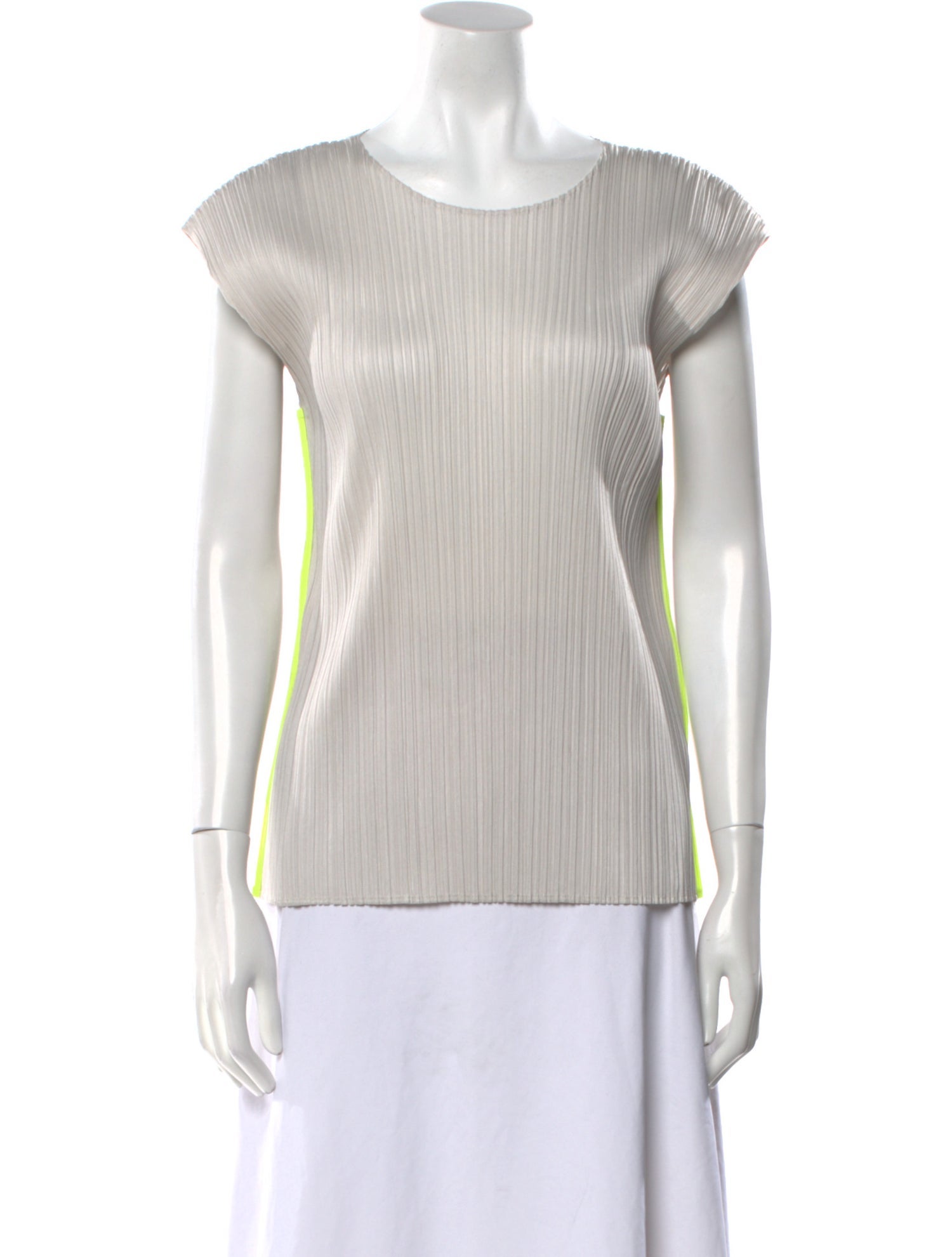 Pleats Please Issey Miyake Crew Neck Short Sleeve Top