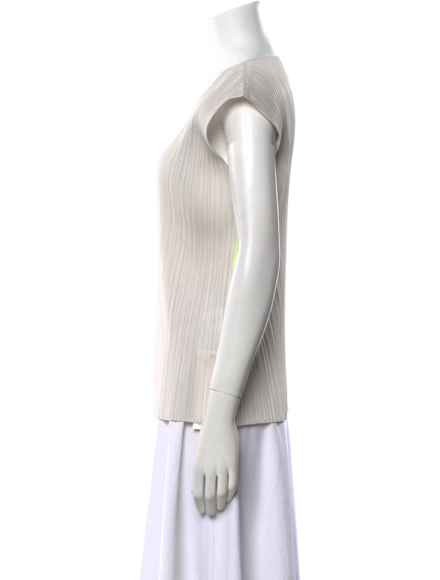 Pleats Please Issey Miyake Crew Neck Short Sleeve Top