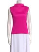 Pleats Please Issey Miyake Mock Neck Sleeveless Top
