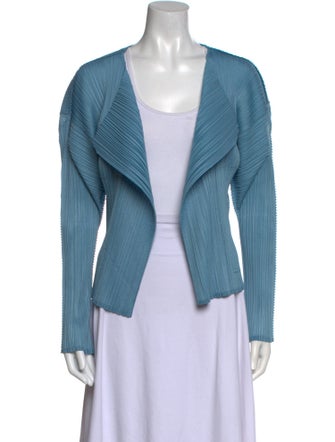 Pleats Please Issey Miyake Open Front Sweater