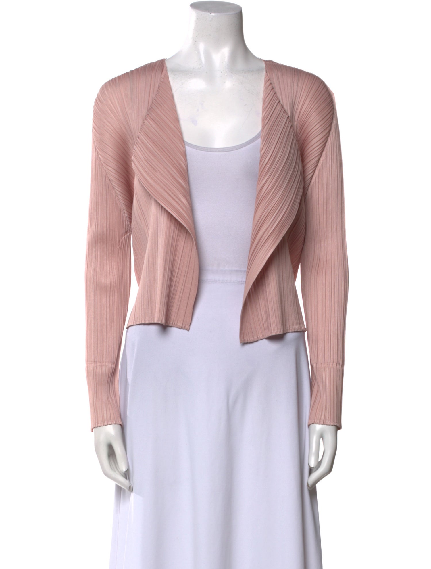 Pleats Please Issey Miyake Open Front Sweater