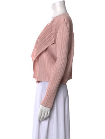 Pleats Please Issey Miyake Open Front Sweater