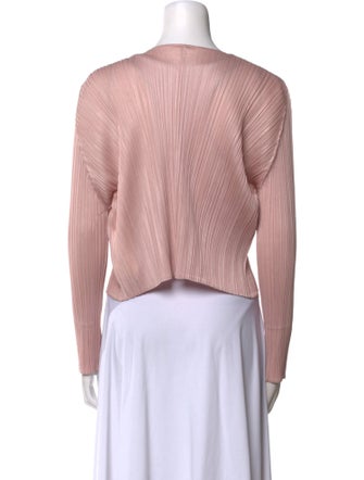 Pleats Please Issey Miyake Open Front Sweater