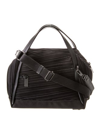 Pleats Please Issey Miyake Nylon Top Handle Bag