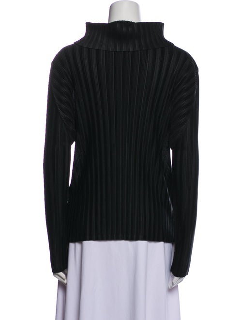 Pleats Please Issey Miyake Turtleneck Long Sleeve Blouse