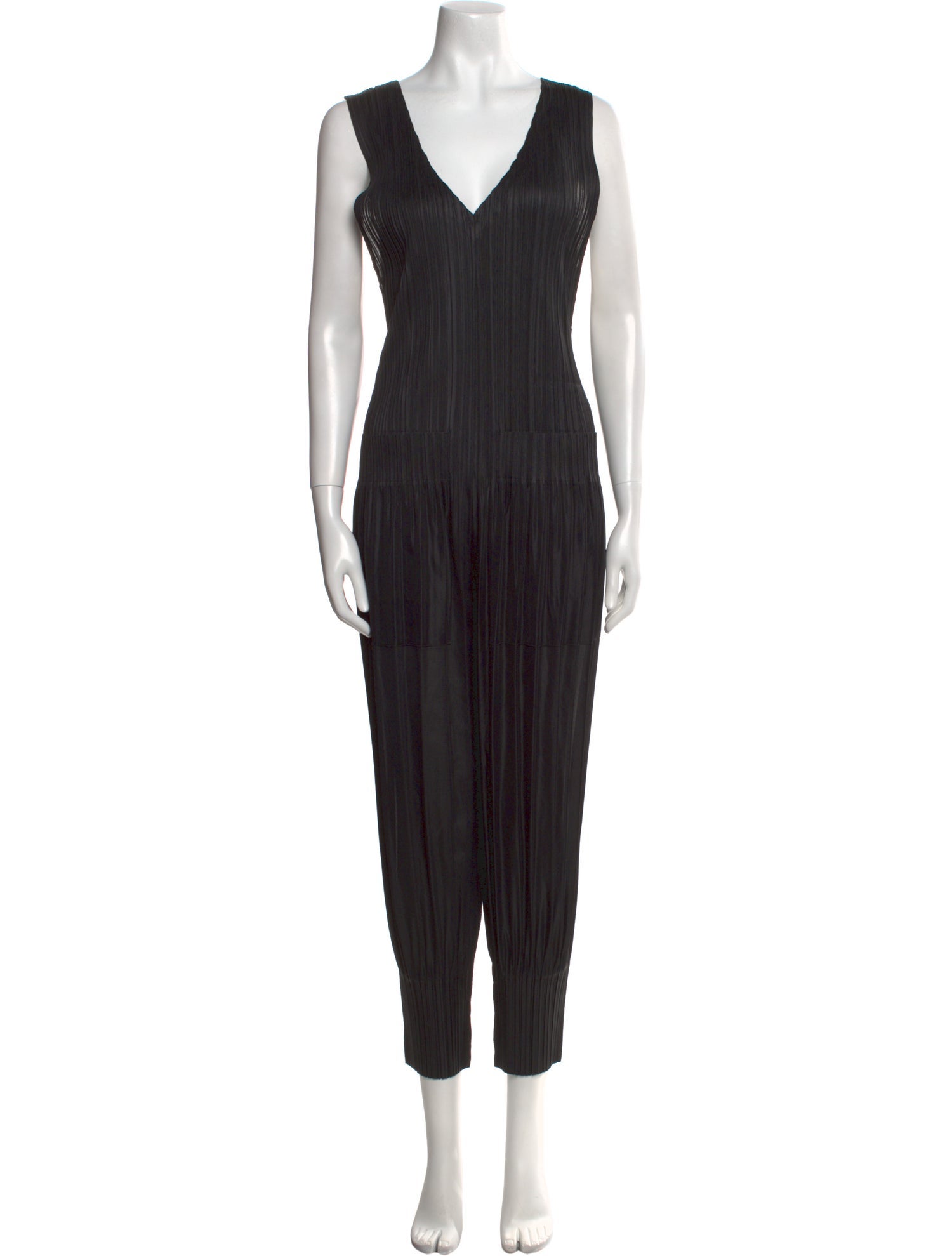 Pleats Please Issey Miyake V-Neck Jumpsuit