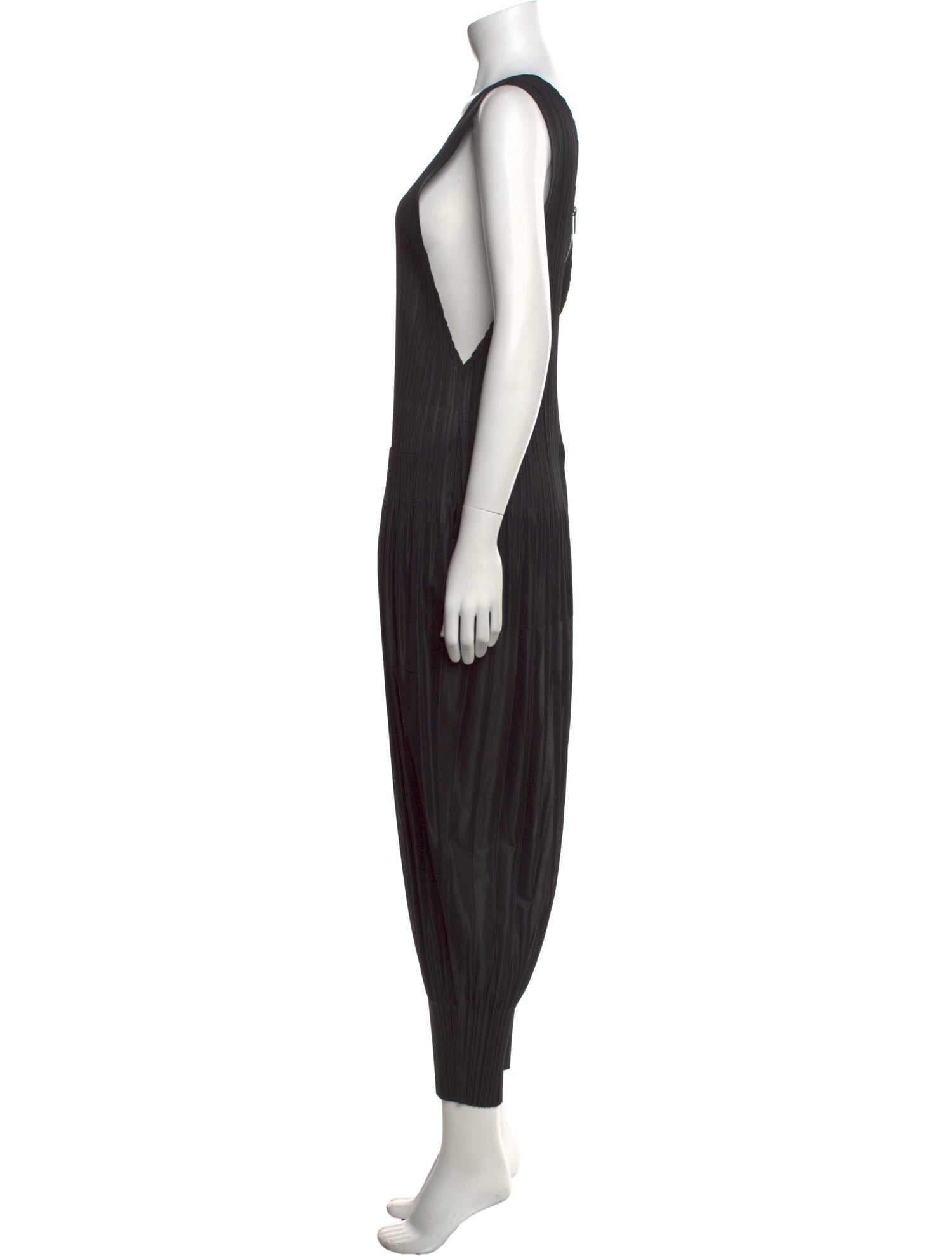 Pleats Please Issey Miyake V-Neck Jumpsuit