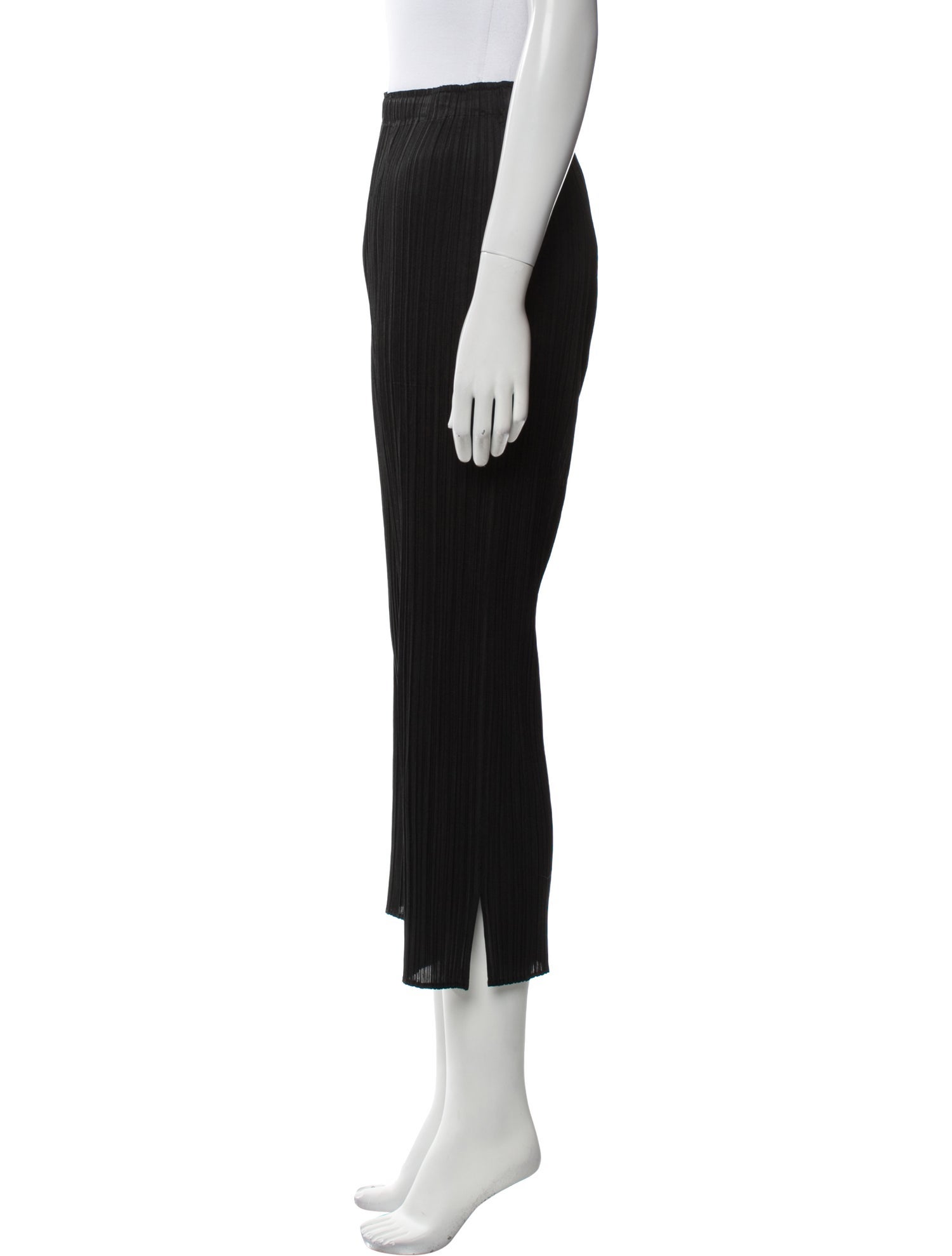Pleats Please Issey Miyake Striped Straight Leg Pants
