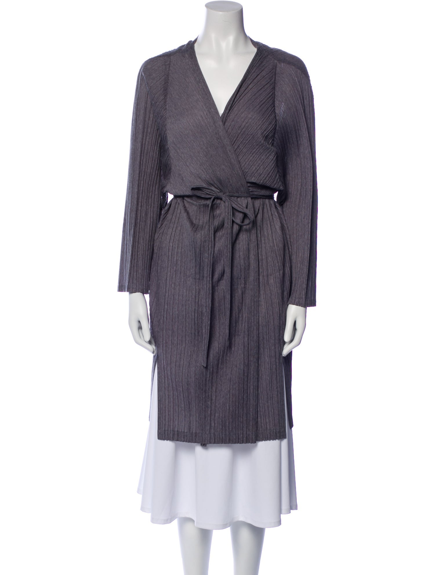 Pleats Please Issey Miyake V-Neck Sweater