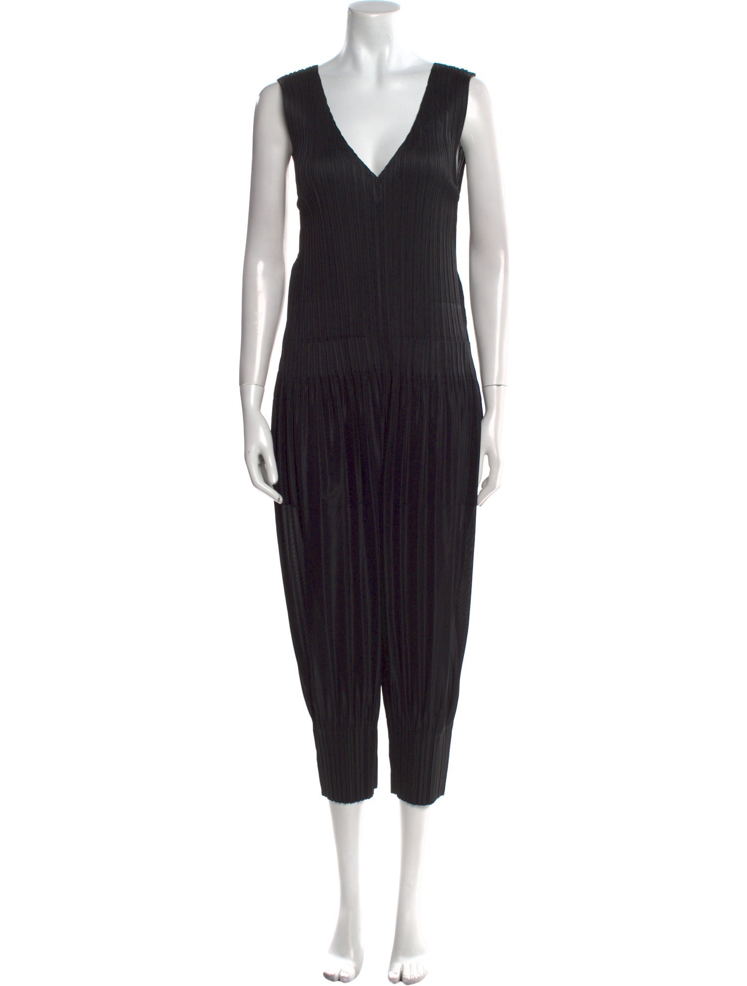 Pleats Please Issey Miyake V-Neck Jumpsuit w/ Tags
