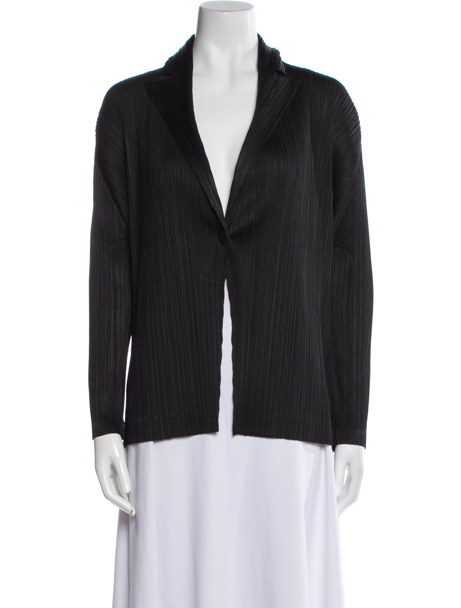 Pleats Please Issey Miyake Striped Blazer
