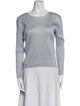 Pleats Please Issey Miyake Scoop Neck Long Sleeve Top