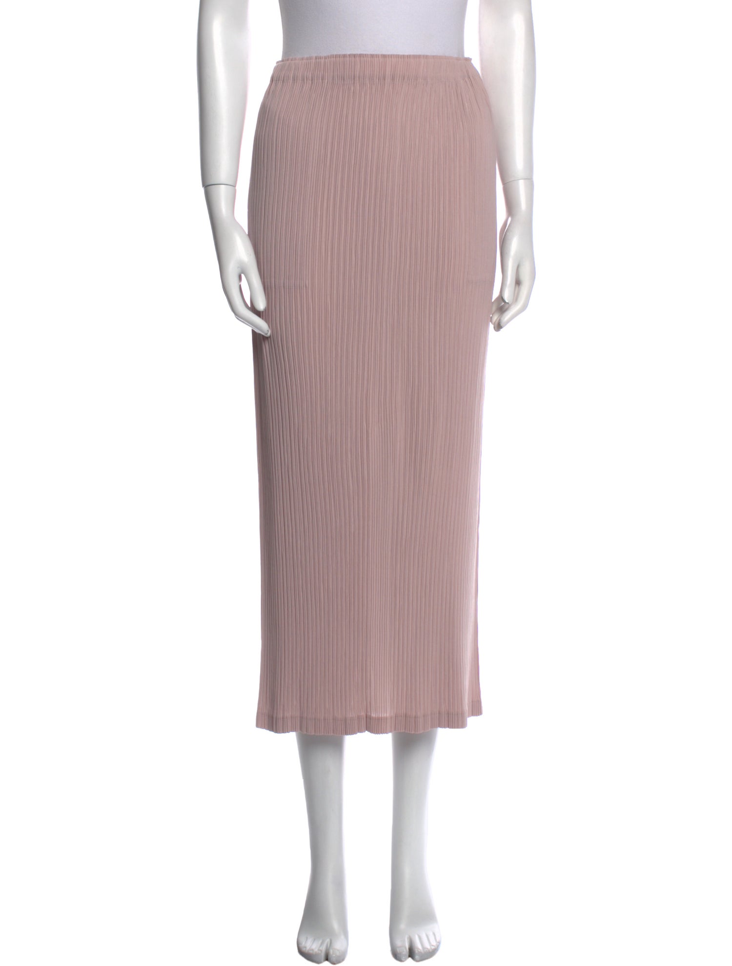 Issey Miyake Pleated Accents Midi Length Skirt