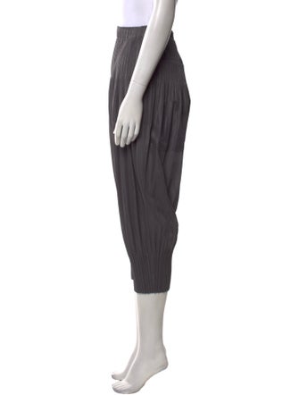 Pleats Please Issey Miyake Striped Straight Leg Pants