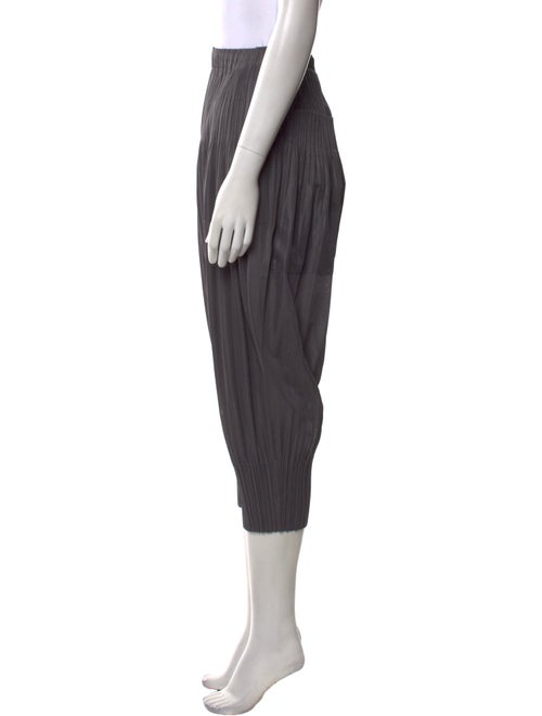 Pleats Please Issey Miyake Striped Straight Leg Pants
