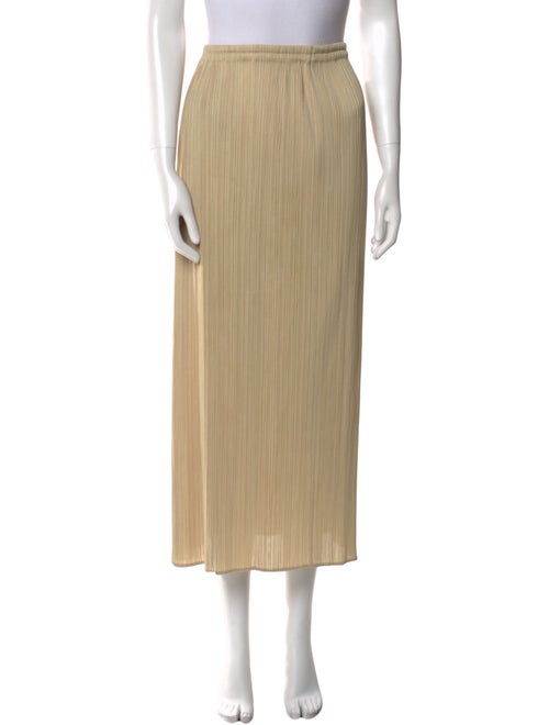 Pleats Please Issey Miyake Pleated Accents Midi Length Skirt