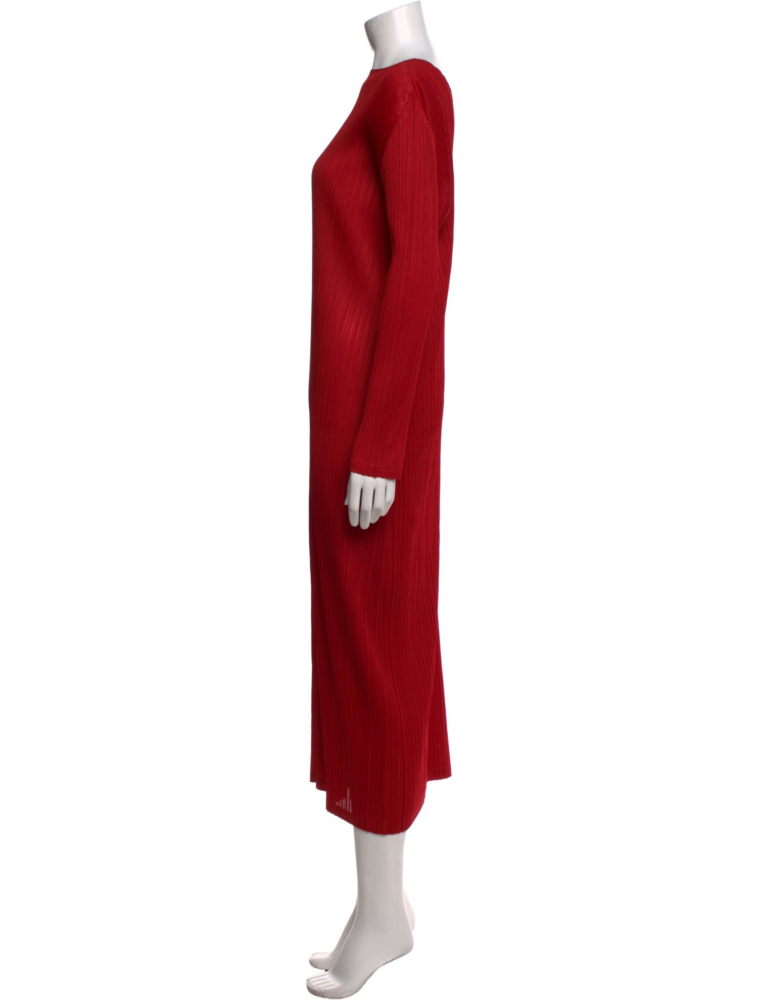 Pleats Please Issey Miyake Mock Neck Long Dress