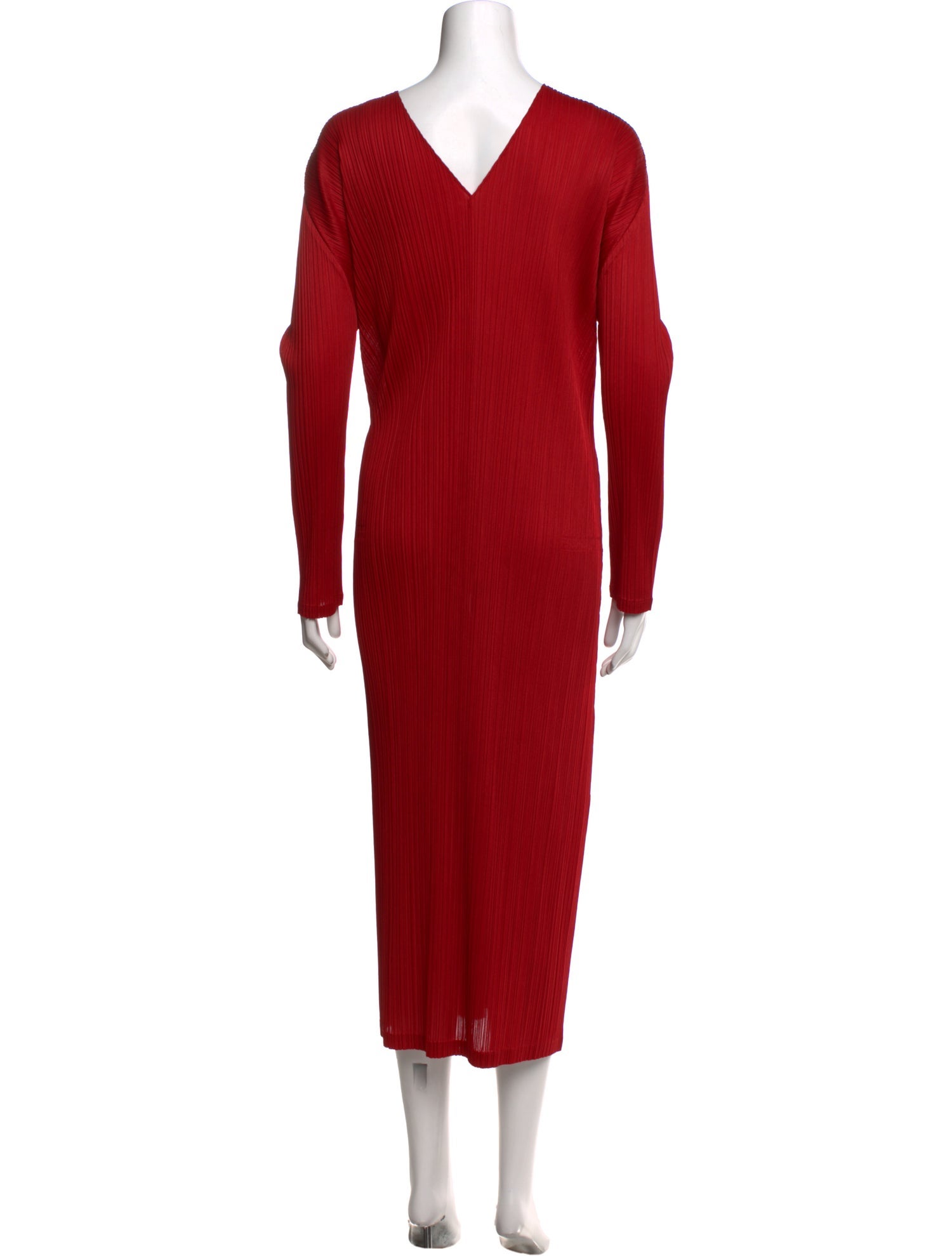 Pleats Please Issey Miyake Mock Neck Long Dress