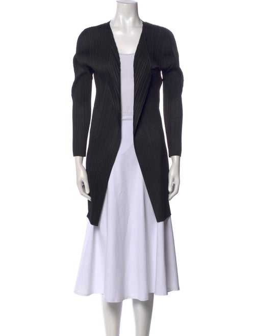 Pleats Please Issey Miyake Open Front Long Sleeve Tunic