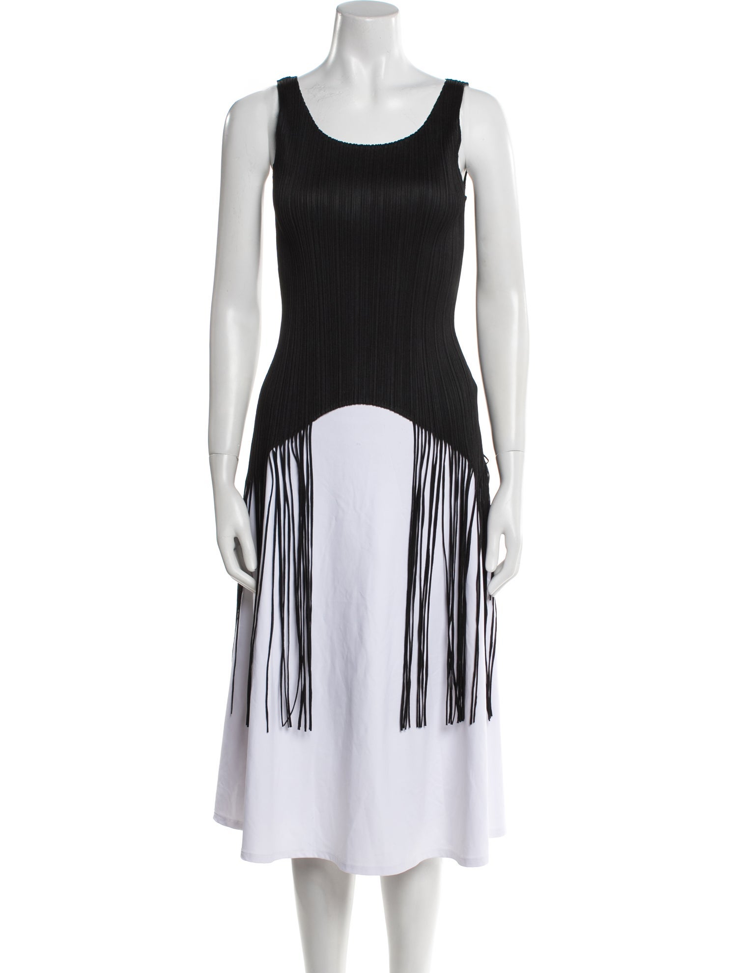 Pleats Please Issey Miyake Scoop Neck Sleeveless Top