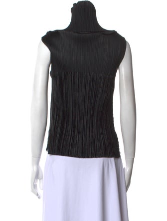 Pleats Please Issey Miyake Turtleneck Sleeveless Top