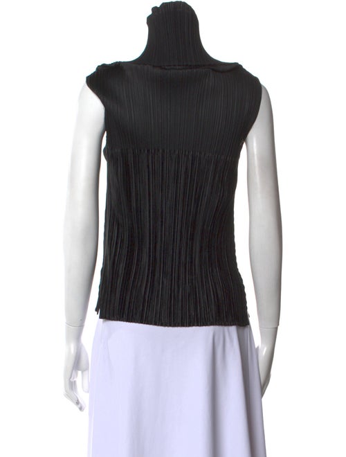 Pleats Please Issey Miyake Turtleneck Sleeveless Top