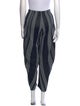 Pleats Please Issey Miyake Striped Wide Leg Pants