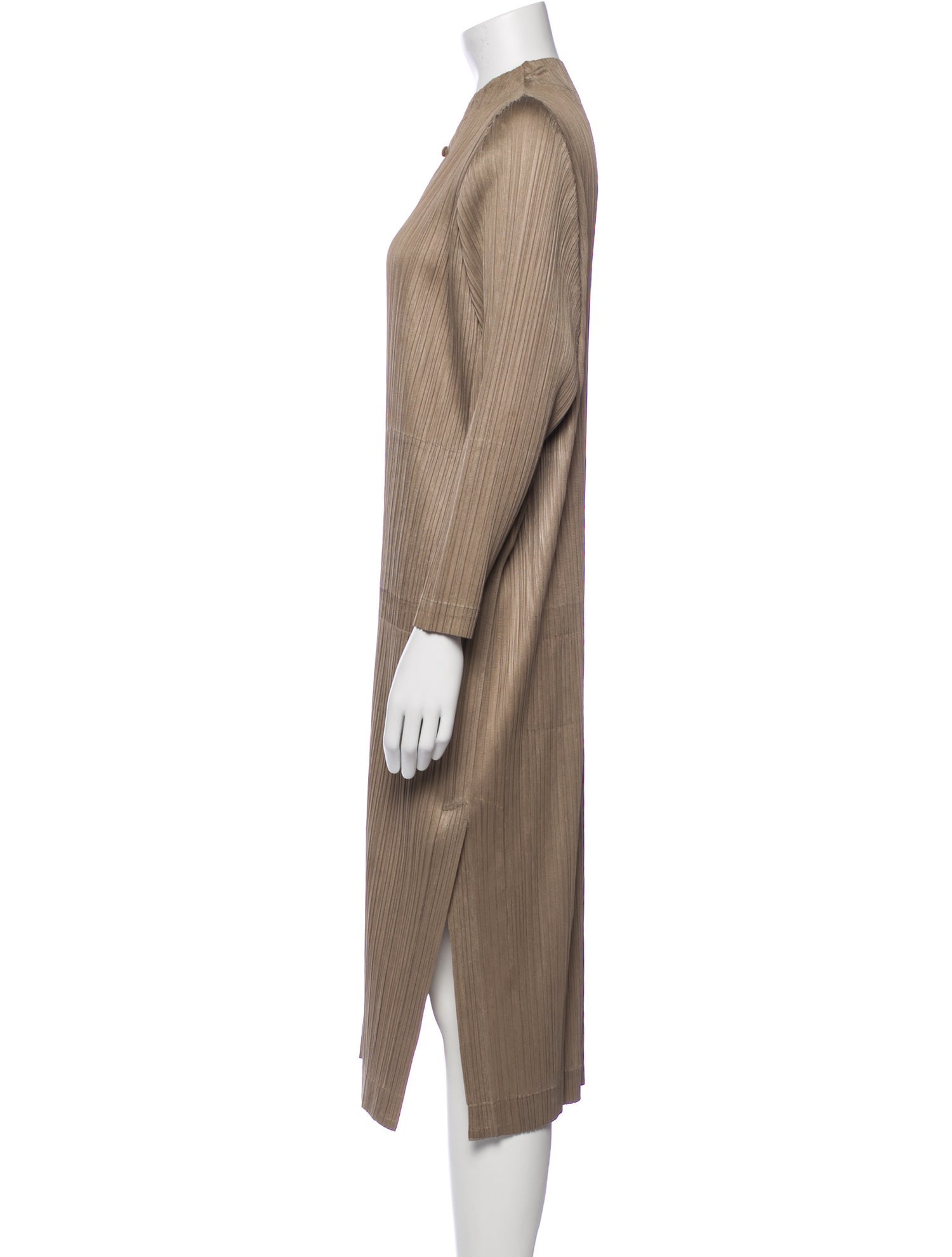Pleats Please Issey Miyake Turtleneck Midi Length Dress