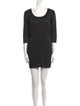 Pleats Please Issey Miyake Scoop Neck Mini Dress