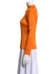 Pleats Please Issey Miyake Mock Neck Long Sleeve Top