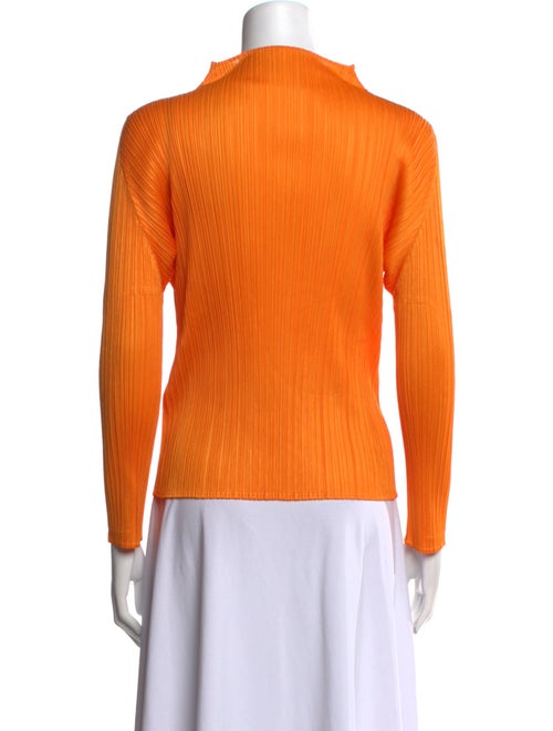 Pleats Please Issey Miyake Mock Neck Long Sleeve Top