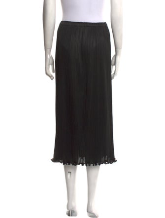 Pleats Please Issey Miyake Pleated Accents Midi Length Skirt