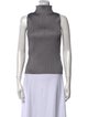 Pleats Please Issey Miyake Mock Neck Sleeveless Top