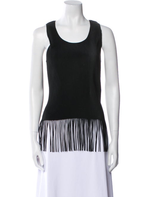 Pleats Please Issey Miyake Scoop Neck Sleeveless Top