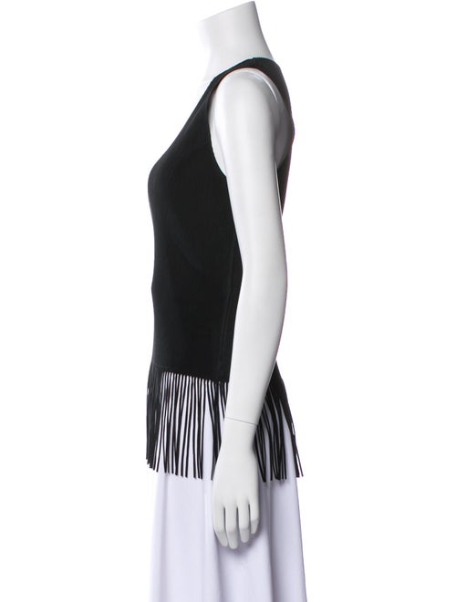 Pleats Please Issey Miyake Scoop Neck Sleeveless Top